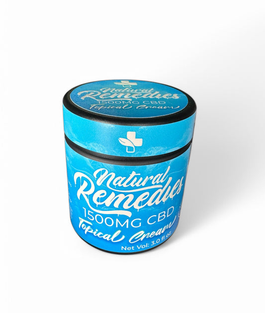 Natural Remedies 1500mg CBD Topical Cream 0.00% THC