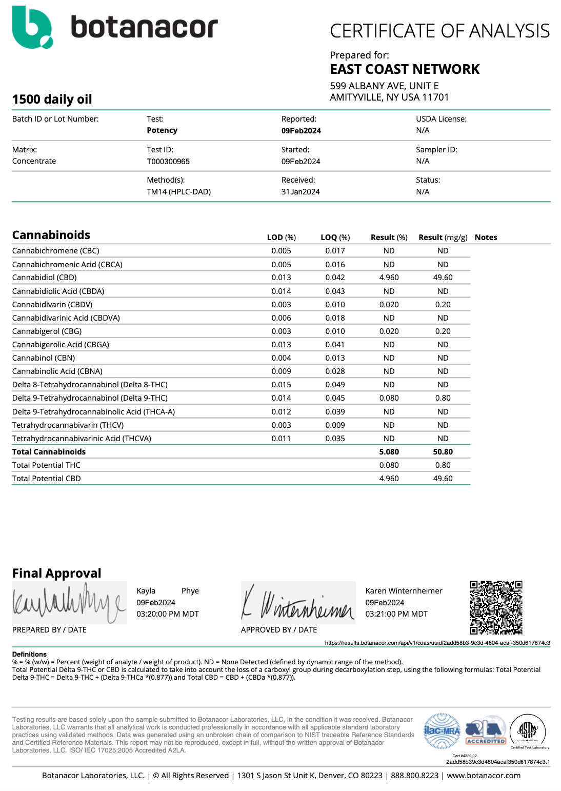 Pure Potent CBD Oil - 1500mg