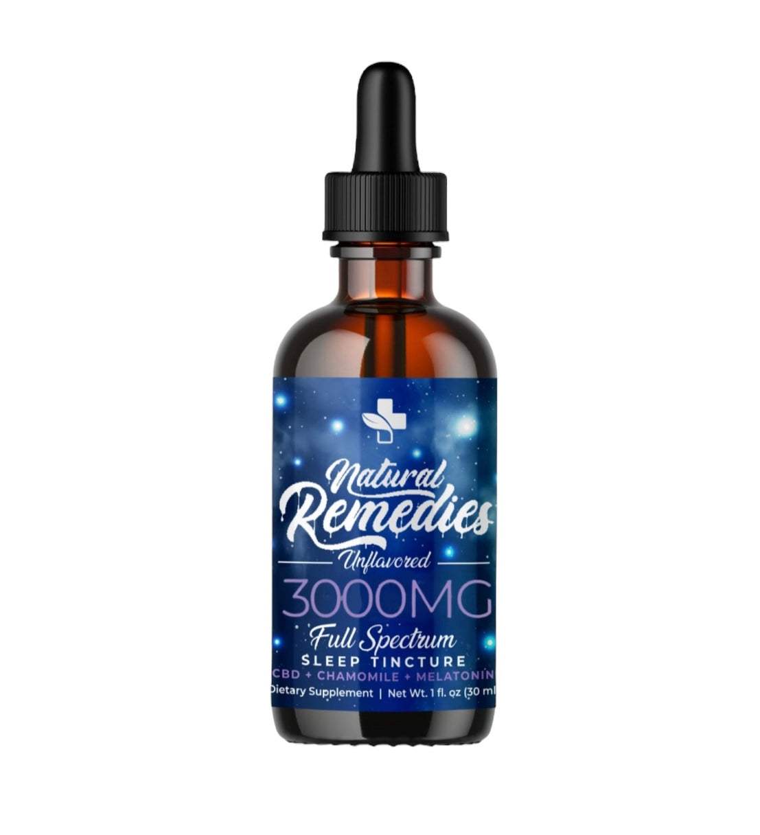 Natural Remedies 3000mg "Sleep" Melatonin Chamomile Organic Full Spectrum CBD Tincture 30ml