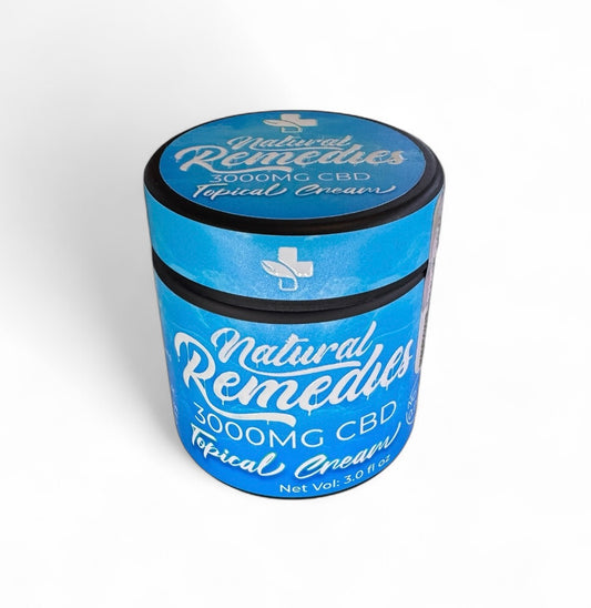 Natural Remedies 3000mg CBD Topical Cream 0.00% THC
