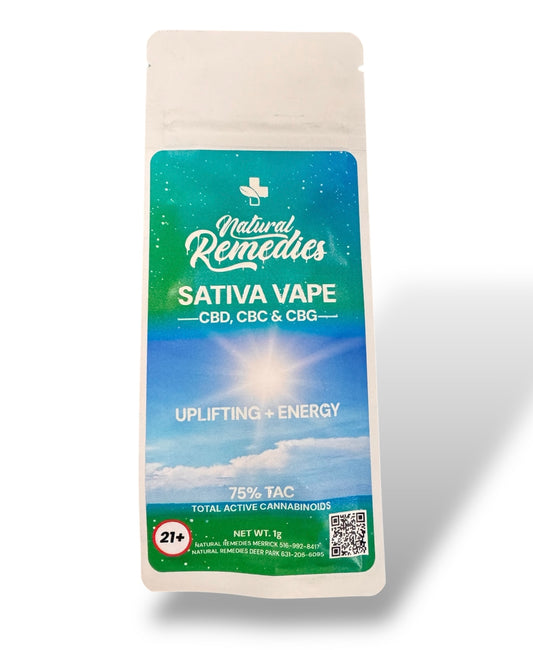 Natural Remedies DayTime CBD/CBC/CBG Uplifting + Energy Disposable Vape Cartridge - 1g