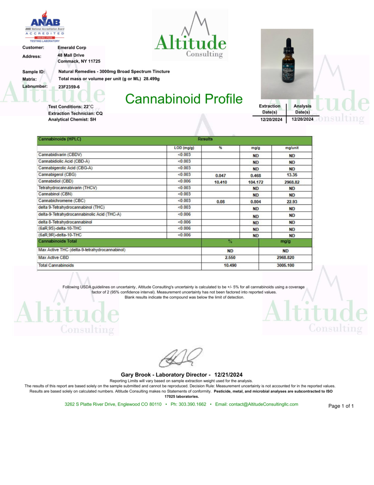 Natural Remedies 3000mg Broad Spectrum Organic CBD Tincture 30ml 0.00% THC **ADD 2 TO CART, BOGO DEAL CODE BOGO3000BROAD AT CHECKOUT FOR ONE FREE**