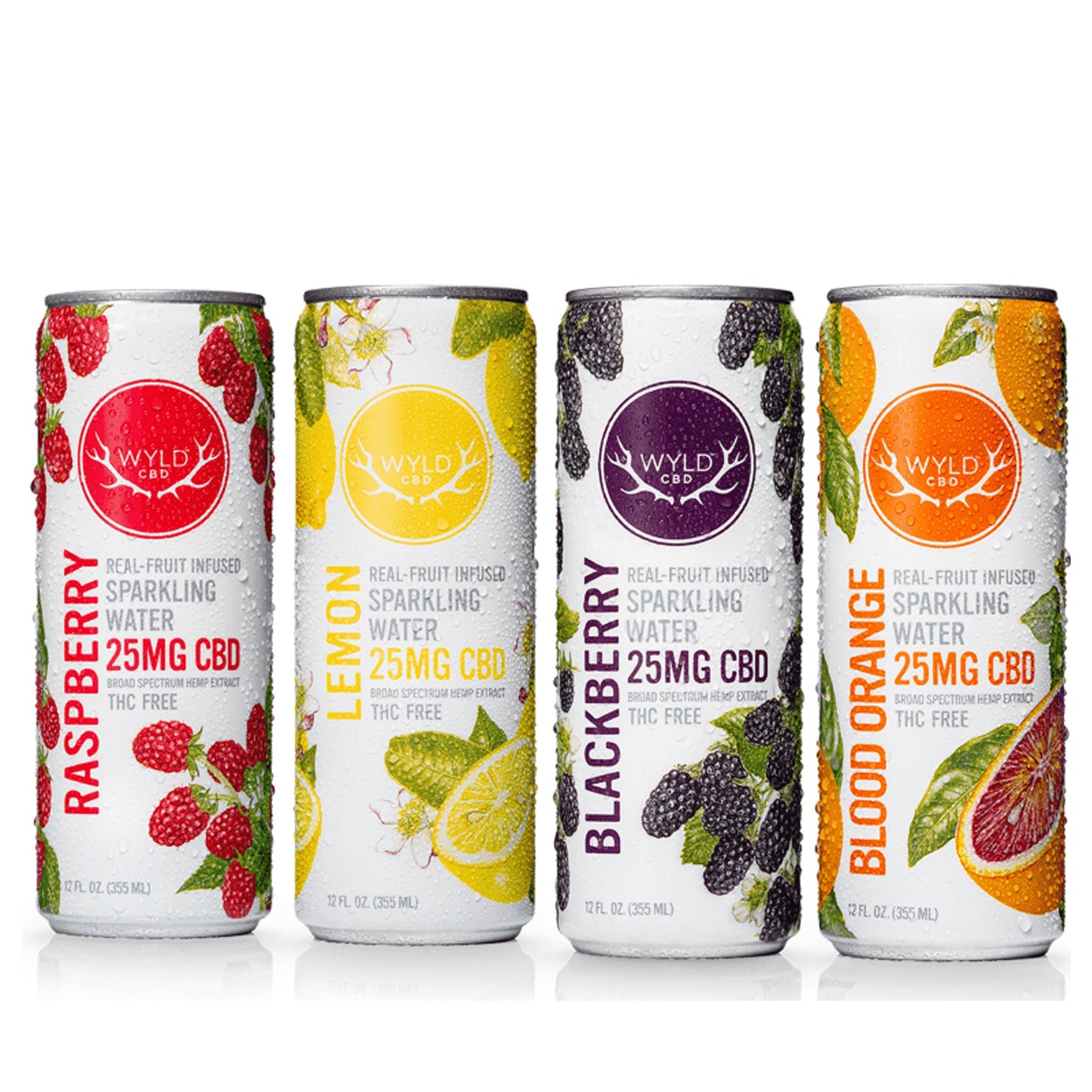 Wyld CBD Sparkling Water Drinks - 25mg Each