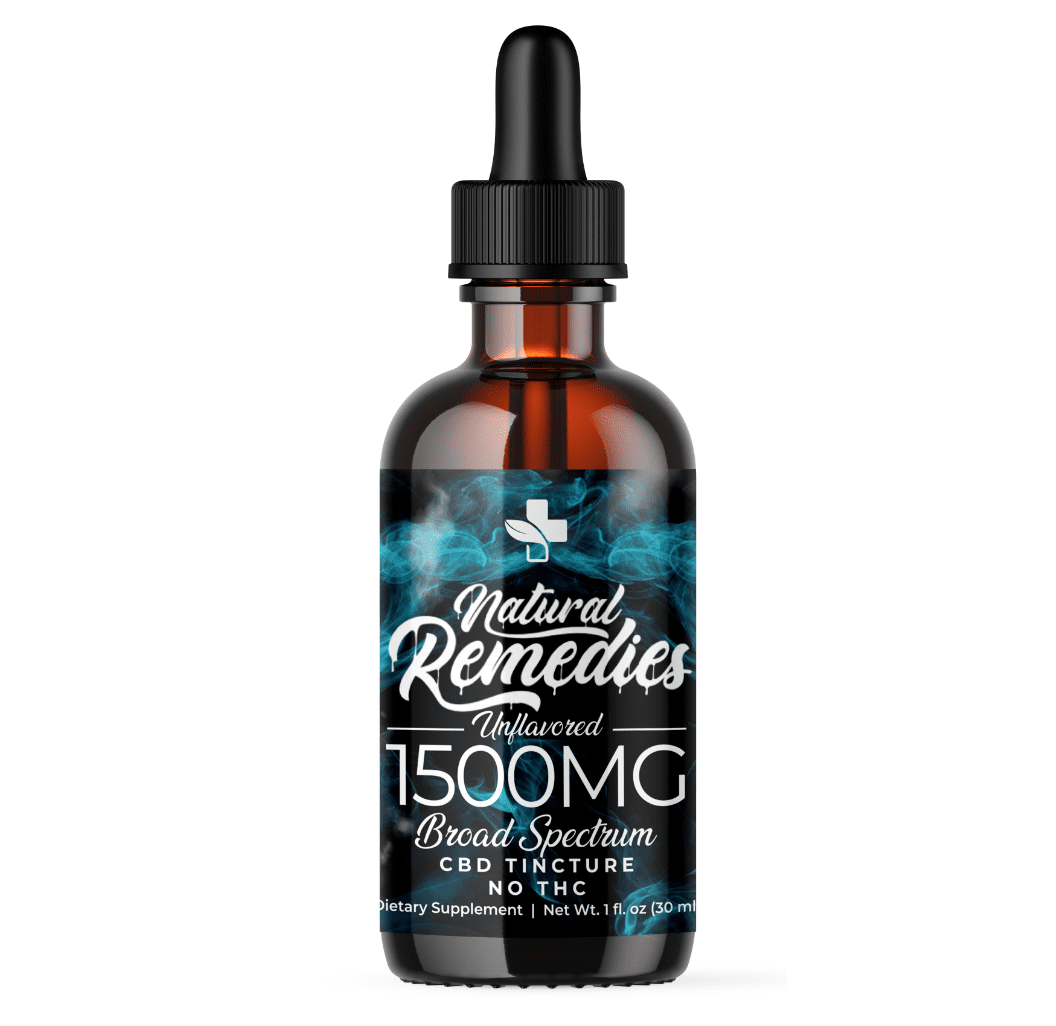 Natural Remedies 1500mg Broad Spectrum Organic CBD Tincture 30ml