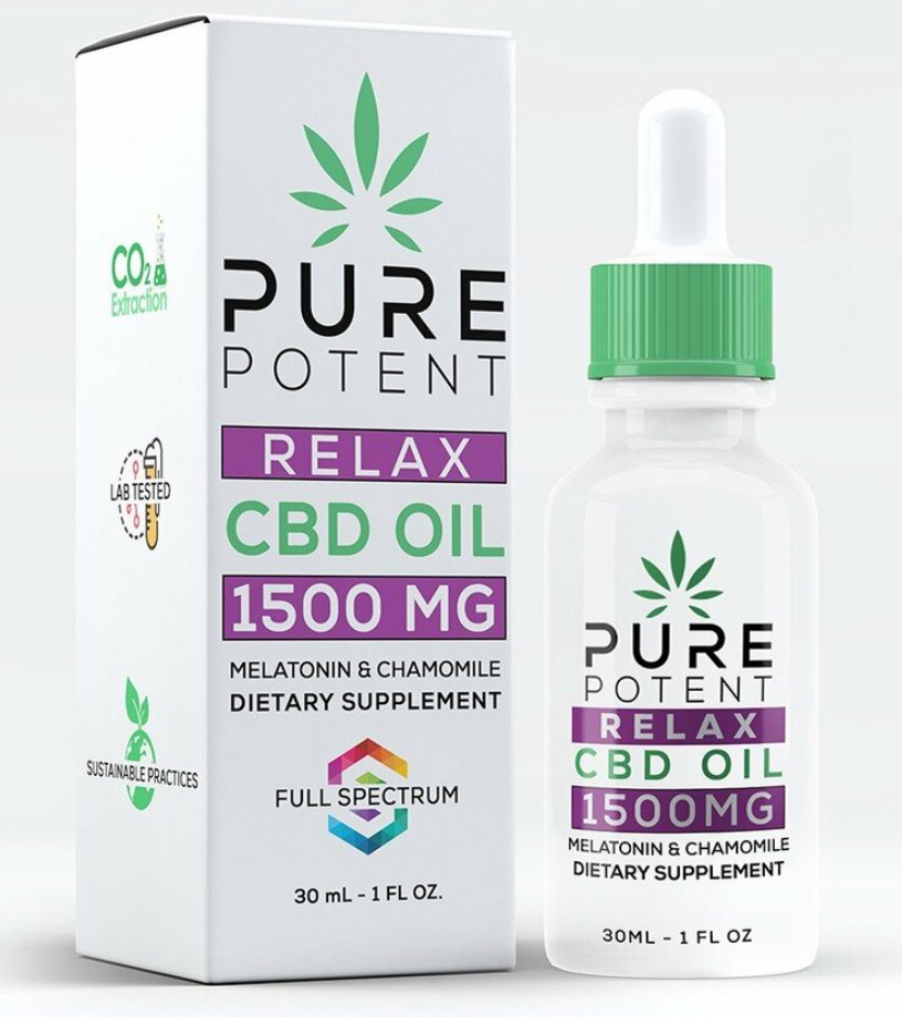 Pure Potent CBD Oil - Relax 1500mg