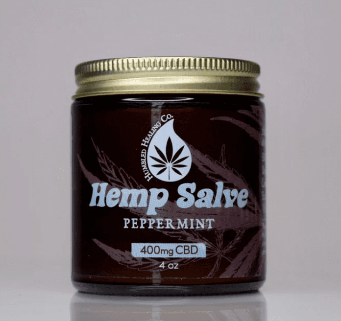 Large Jar of Hemp Salve Peppermint