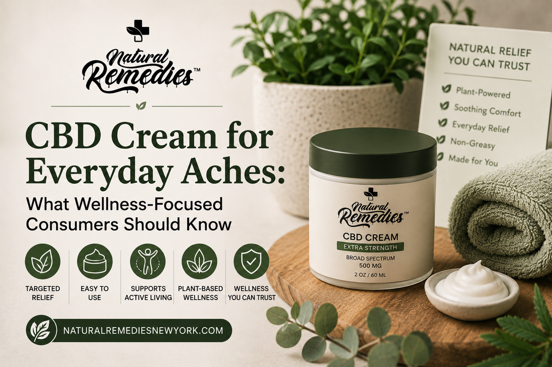 CBD Cream for Everyday Aches:  What Wellness-Focused Consumers Should Know