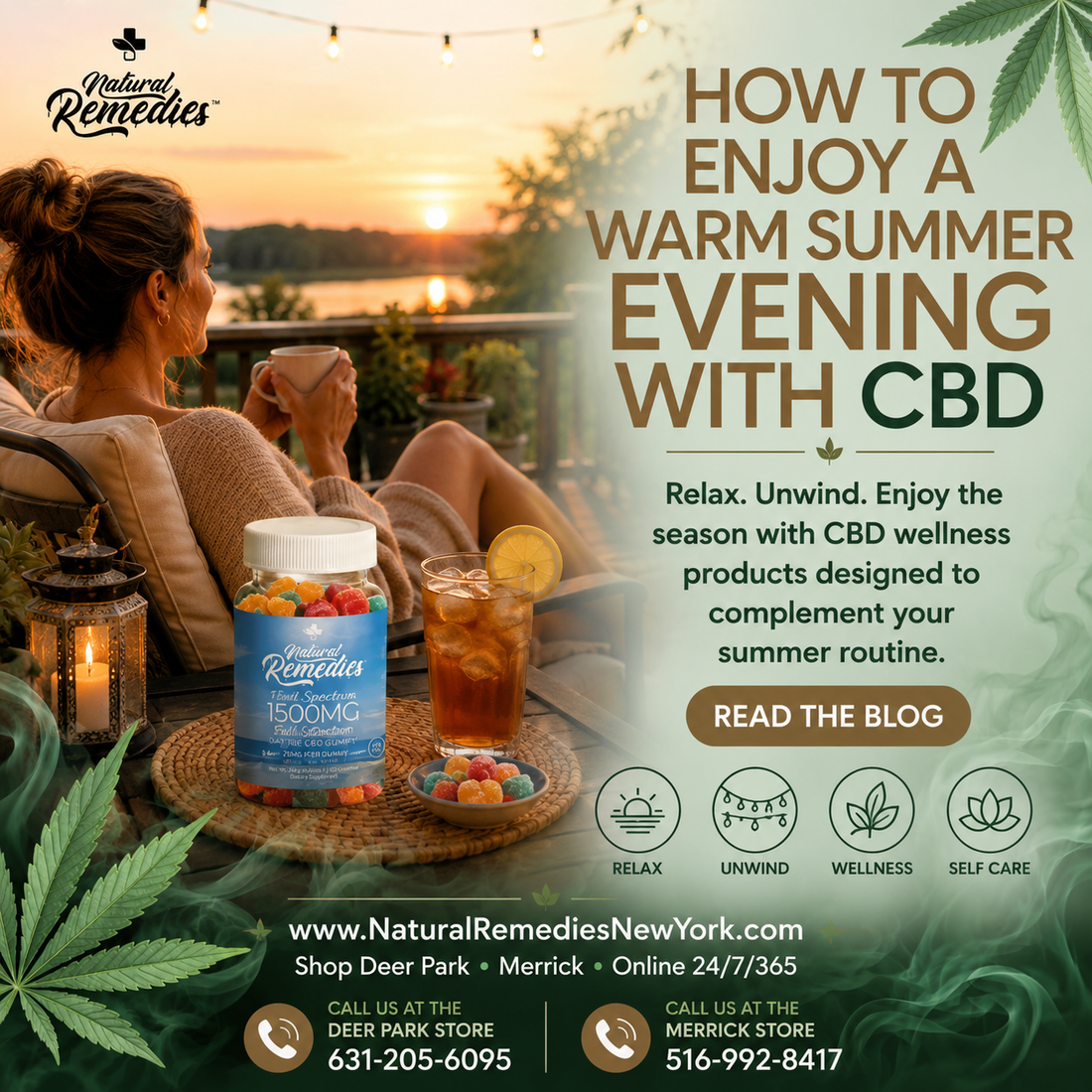 How to Enjoy a Warm Summer Evening with CBD