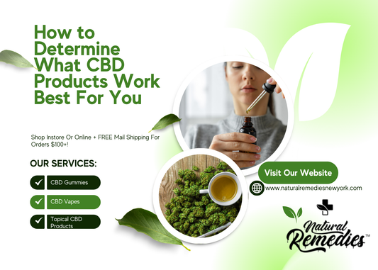 How to Determine What CBD Products Work Best For You