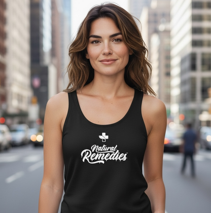 Camiseta sin mangas Remedios Naturales (Unisex)