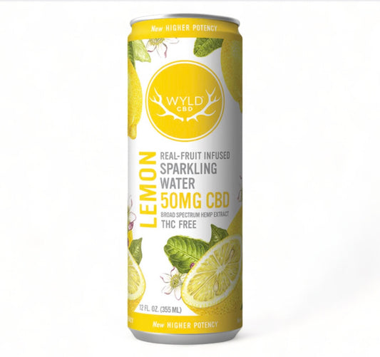 Wyld Lemon Sparkling Water - 50mg CBD