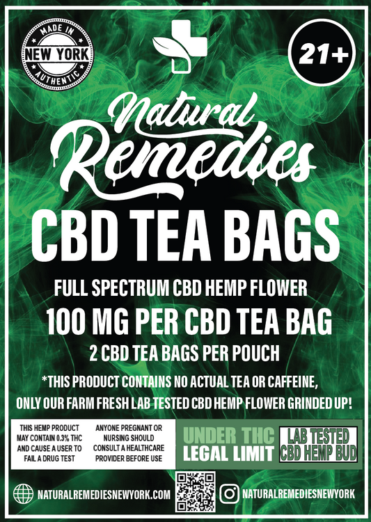 Natural Remedies CBD Tea Bag - 100mg Per Tea Bag