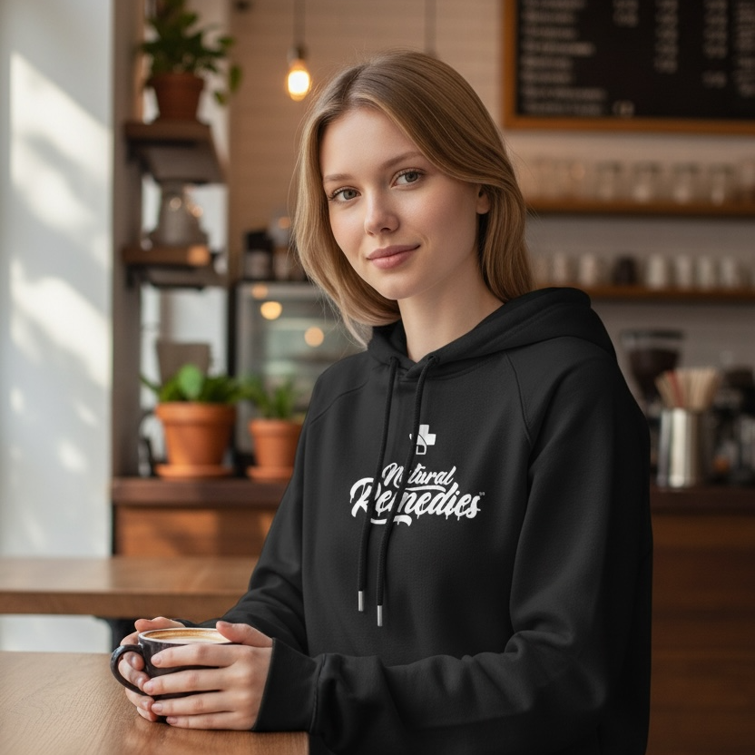 Sudadera con capucha de "Remedios Naturales" (Unisex)