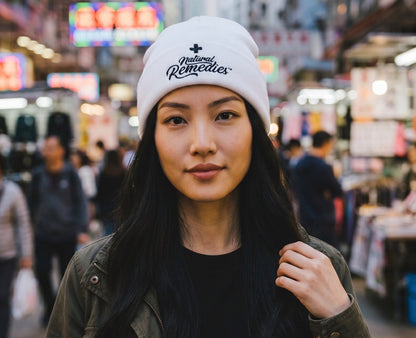 Gorro blanco de Remedies Naturales (Unisex)