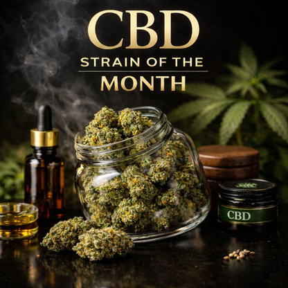 Cepa del mes (CBD) - ¡Seleccionada para ti! (Flor o cartucho)