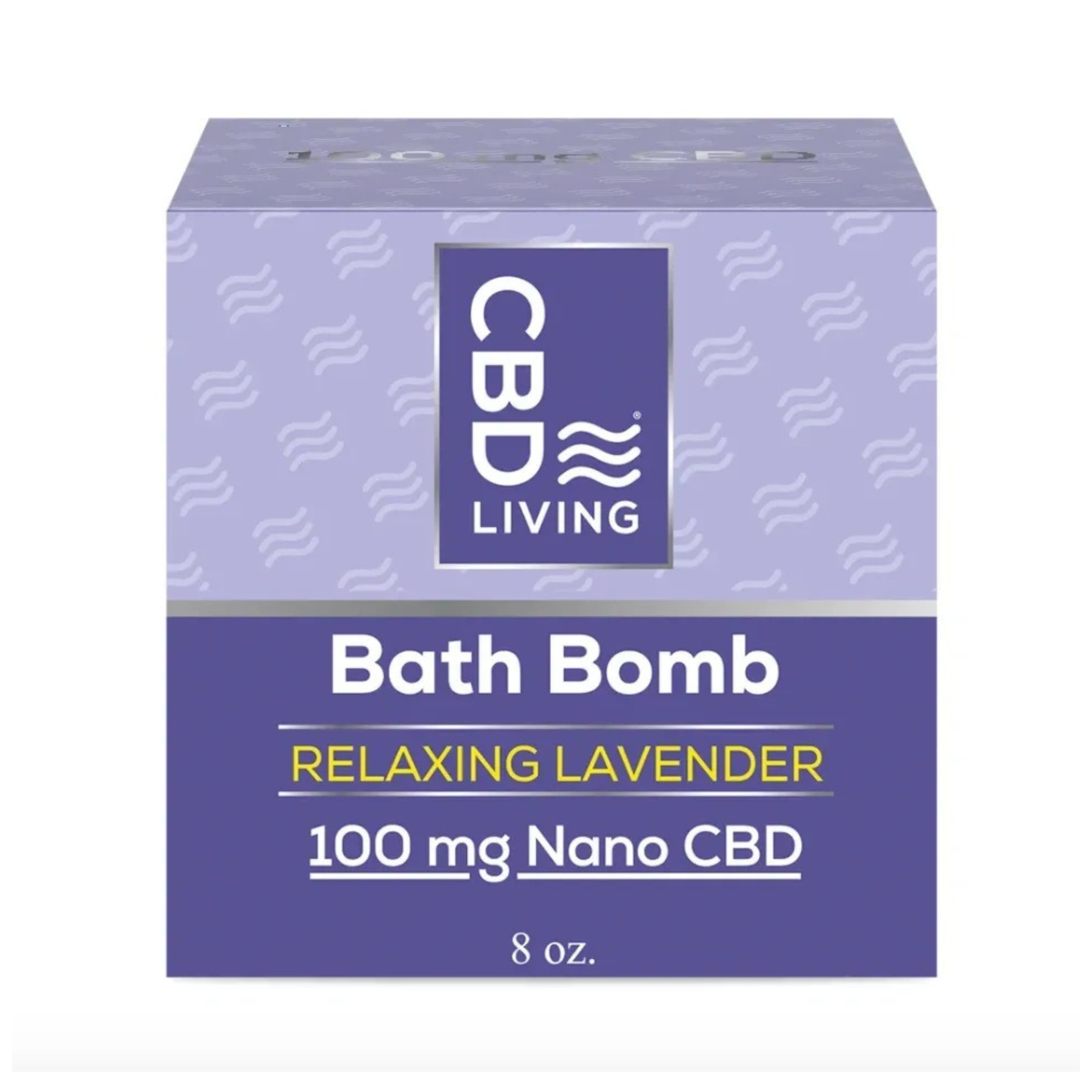 CBD Living Bath Bomb - 100mg "Lavender"