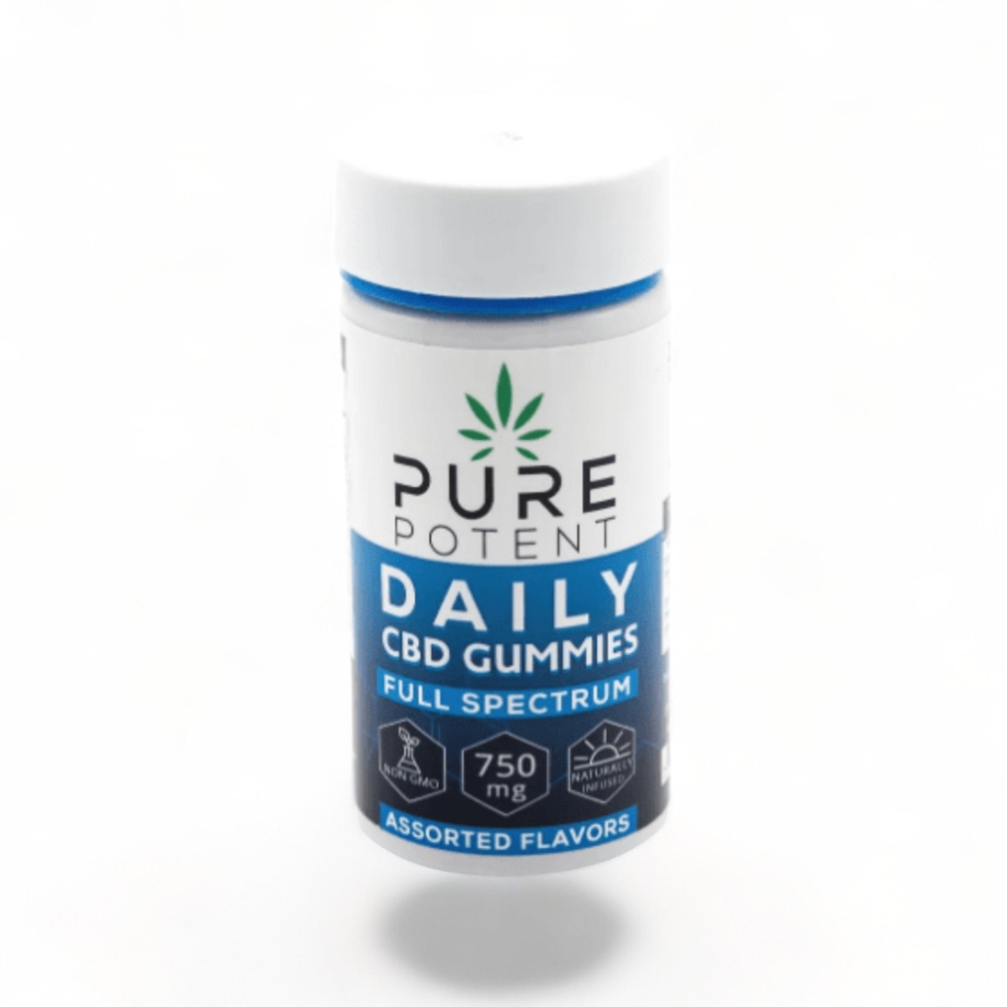 Pure Potent Daily 750mg CBD Full Spectrum CBD Gummies - 25mg Per Piece - 30 Count