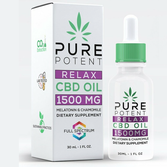 Pure Potent CBD Oil - Relax 1500mg