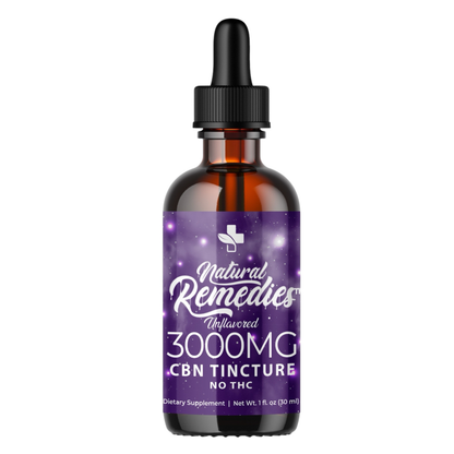 Natural Remedies 3000mg Organic CBN “Sleep Tincture” 30ml - 0.00% THC