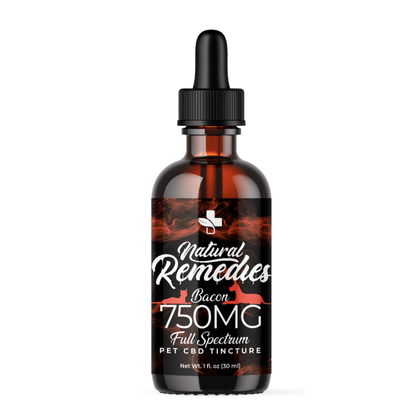 Natural Remedies 750mg Pets "Bacon" Full Spectrum Organic CBD Tincture 30ml