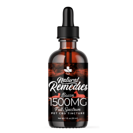 Natural Remedies 1500mg Pets "Bacon" Full Spectrum Organic CBD Tincture 30ml
