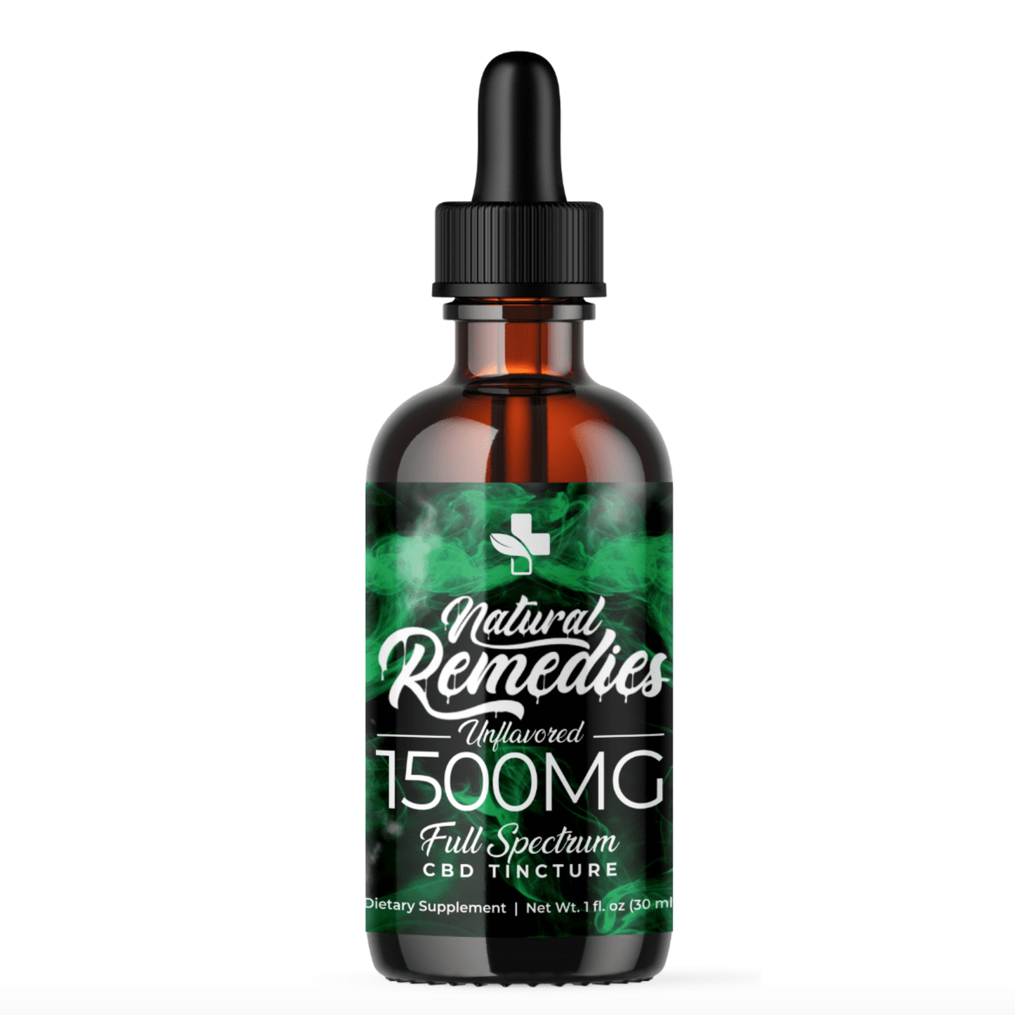 Natural Remedies 1500mg Full Spectrum Organic CBD Tincture 30ml <0.3% THC