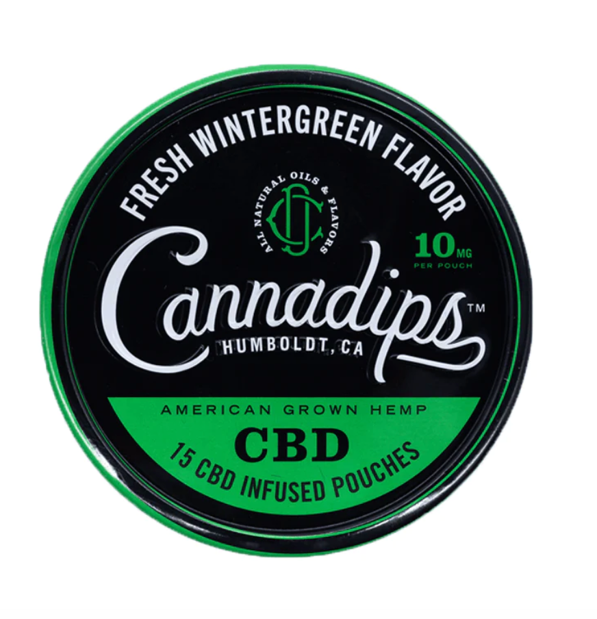 Cannadips CBD Pouches - Fresh Wintergreen Flavor