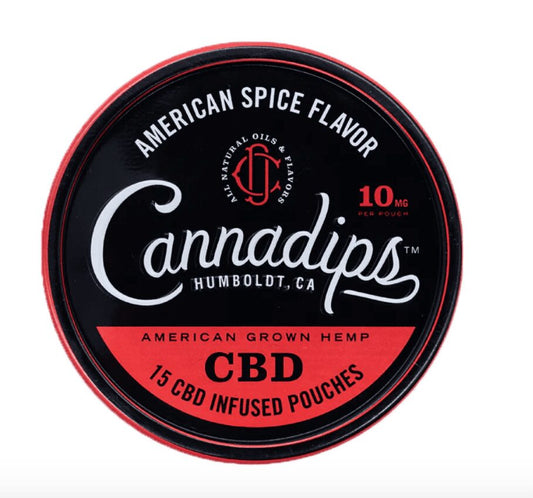 Cannadips CBD Pouches - American Spice Flavor