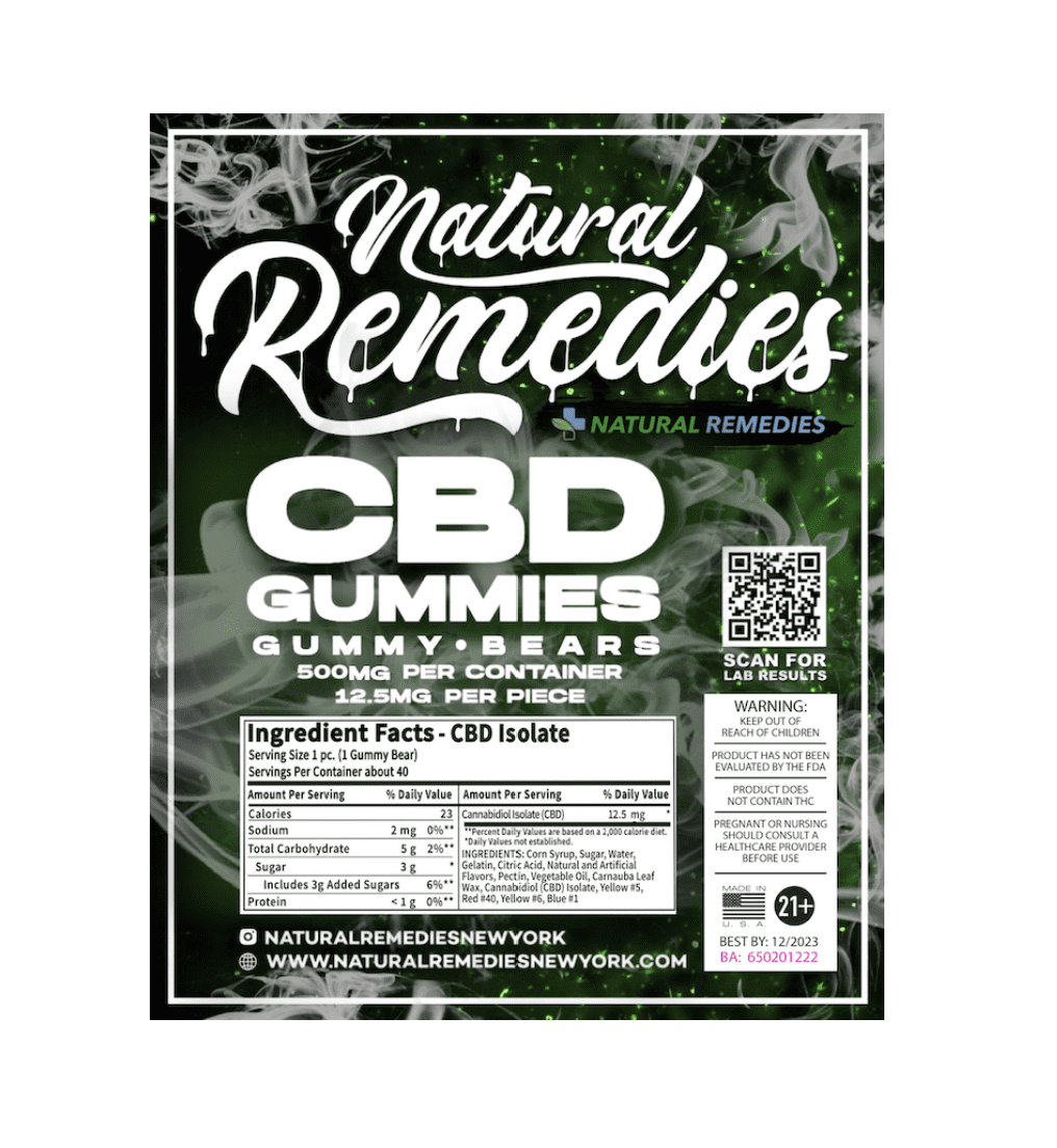 Natural Remedies Isolate CBD Gummies