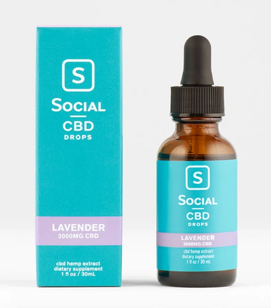 Social CBD- 1000mg Tincture, "Lavender"