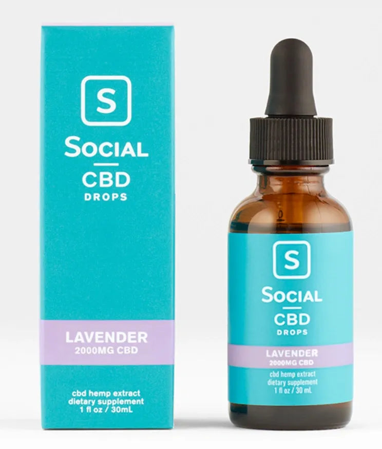 Social CBD Lavender 2000mg Tincture