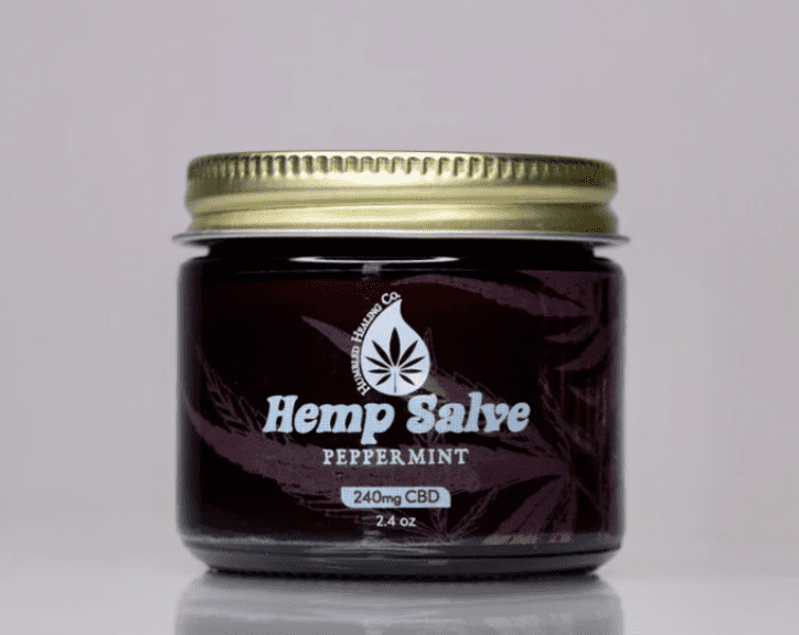 Jar of Hemp Salve Peppermint